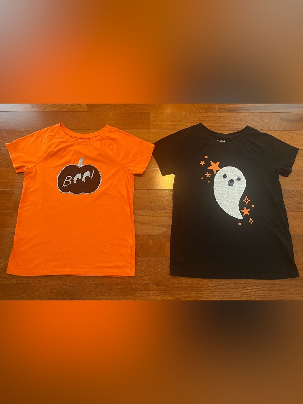 Girls Cat&Jack Halloween Reversible Sequin Shirts Size 14/16